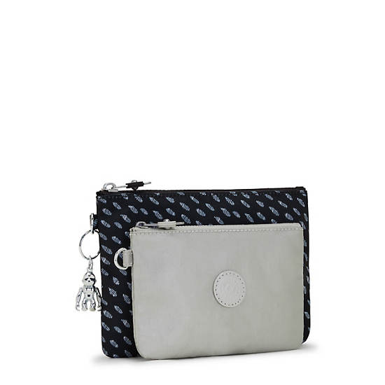 Plecaki Kipling Duo Pouch Printed 2-in-One Pouches Szare | PL 1096ZU